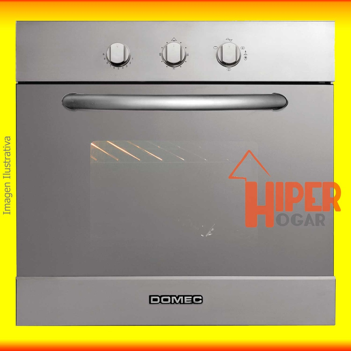 Horno empotrable a gas y eléctrico Domec HX18 62L acero inoxidable 220V