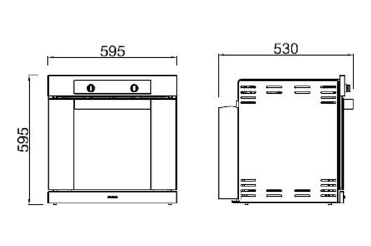 Horno El Ctrico Touch Longvie He G De Empotrar Color Grafito En