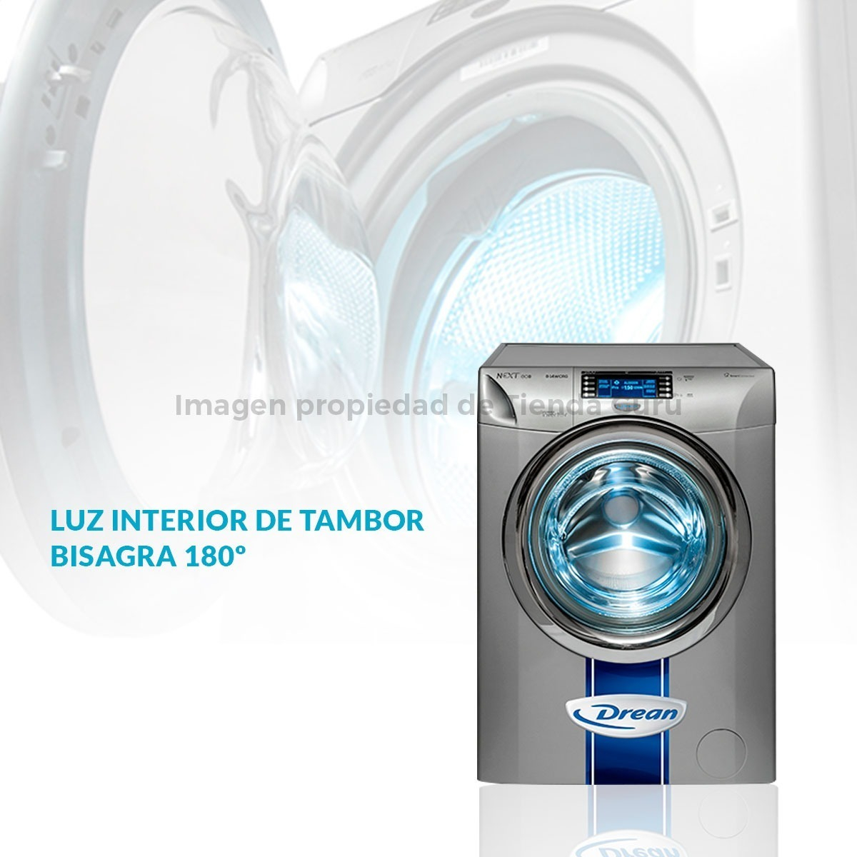 Lavarropas automático Drean Next 8 14 WCR ECO inverter gris 8kg 220 V