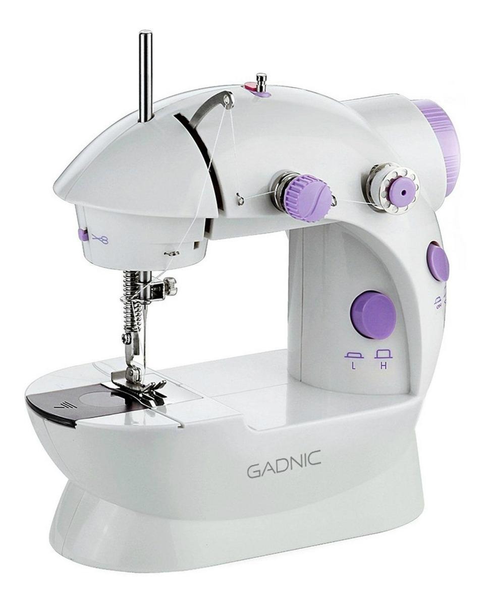 Mini M Quina De Coser Recta Gadnic Maqcos Portable Blanca V En