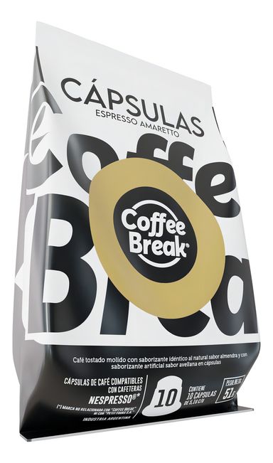 10 Capsulas Cafe Coffee Break Nespresso Amaretto