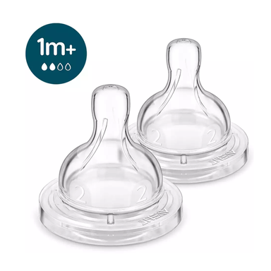 2 Tetinas Anticolic Philips Avent SCY762/02 Flujo lento (1m+)