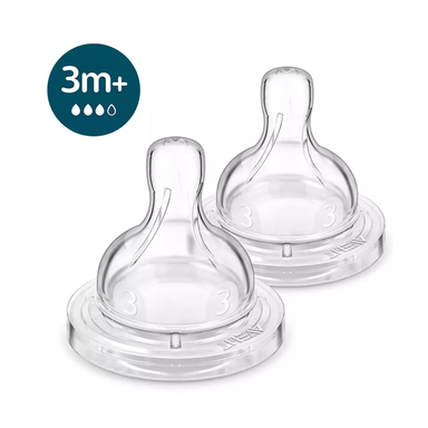 2 Tetinas Anticolic Philips Avent SCY763/02 Flujo medio (3m+)