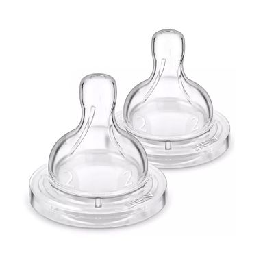 2 Tetinas Anticólicos Philips Avent 1m+ Flujo Lento. Sin BPA