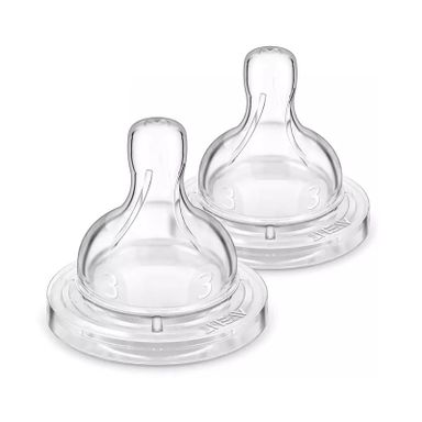 2 Tetinas Anticólicos Philips Avent 3m+ Flujo Medio. Sin BPA
