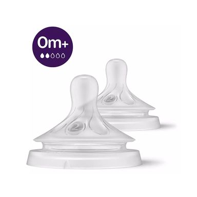 2 Tetinas Natural Response Philips Avent 0m+ Flujo Lento
