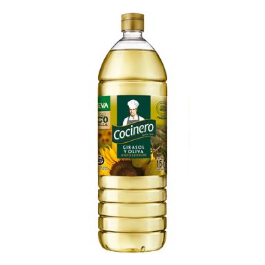 Aceite De Girasol Y Oliva Cocinero Ecobotella 1.5 L