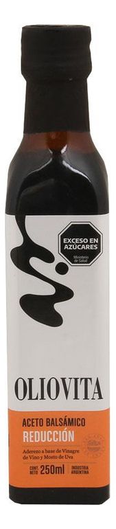 Aceto Balsamico Oliovita Reducción 250ml Botella De Vidrio