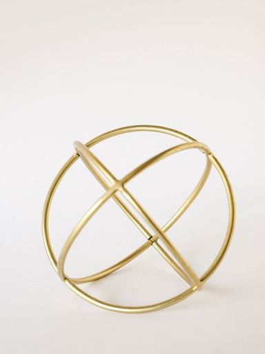 Adorno Esferas Metal Doradas