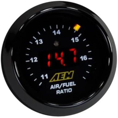 AEM 30-4110NS - Medidor digital de banda ancha UEGO sin sensor, negro, 6.025 pulgadas