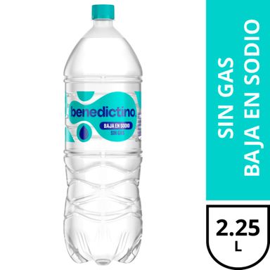 Agua Mineral Benedictino Sin Gas Baja En Sodio 2.25 L