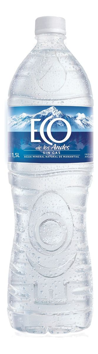 Agua mineral Eco de los Andes Sin gas sin gas botella 1.5 L