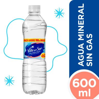 Agua Mineral Villa Del Sur Sin Gas 600 Ml