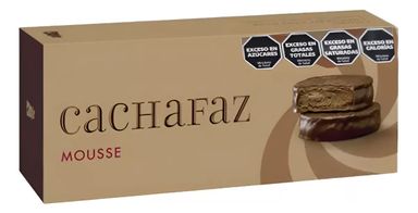 Alfajor Cachafaz Relleno Con Mousse De Chocolate 6 Un.