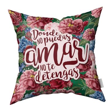 Almohadon 40x40 cm Frida Kahlo frase