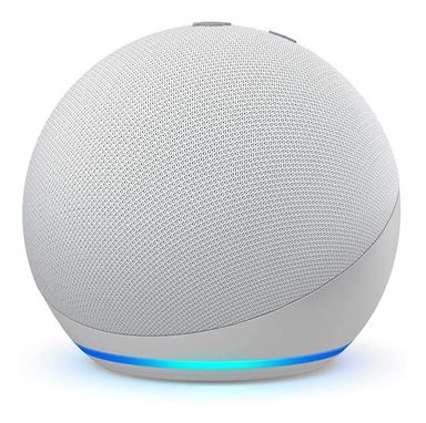 Amazon Echo Dot 4th Gen con asistente virtual Alexa glacier white 110/220V