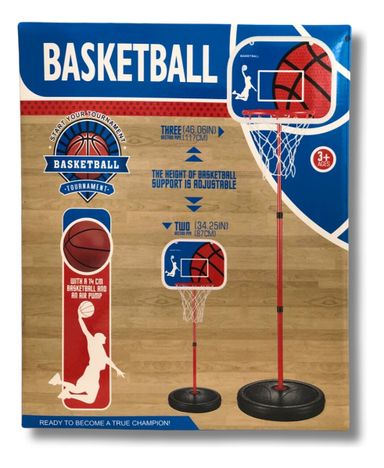 Aro De Basquet De Pie Extensible Con Pelota 2131103