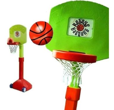 Aro De Basquet De Pie Rotoys Gigante Regulable Y Red