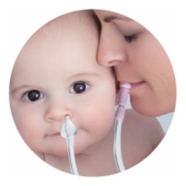 Aspirador Nasal Sacamoco Succión Con Manguera Loopi 8724 Color Blanco