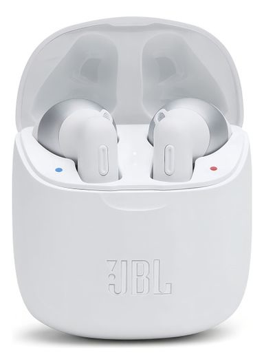 Auricular in-ear inalámbrico JBL Tune 225TWS white con luz LED con Botón