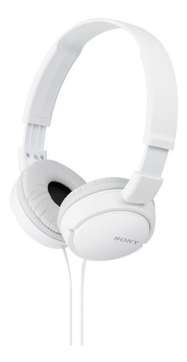Auriculares 3.5 Mm Sony Plegables Super Bass Mdr-zx110 Color Blanco
