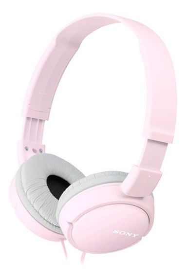 Auriculares 3.5 Mm Sony Plegables Super Bass Mdr-zx110 Color Rosa
