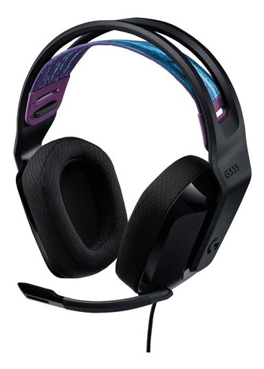 Auriculares G335 Con Micrófono Y Cable Gaming Logitech G Color Negro