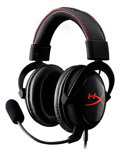 Auriculares gamer HyperX Cloud Core 4P4F2AA negro y rojo