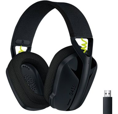 Auriculares Gamer G435 Logitech G Wireless Gaming Headset Color Negro/Amarillo fluorescente