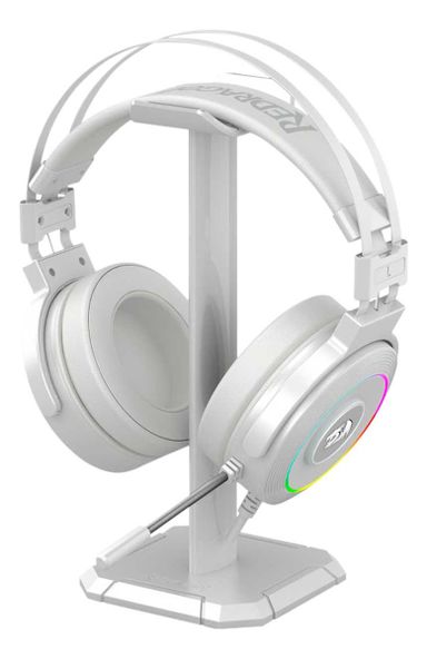 Auriculares gamer Redragon Chroma Lamia 2 H320RGB lunar white con luz LED