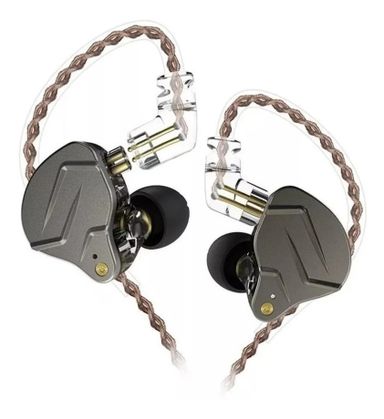 Auriculares Kz Zsn pro sin microfono 2 drivers por lado para monitoreo gaming música Negro