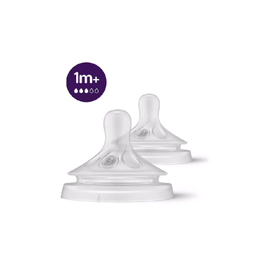 Avent Tetina Natural Anticólico 1m+ Flujo Medio Scf963/02 2u