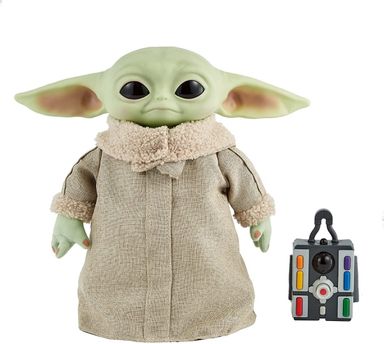 Baby Yoda Grogu Mattel Animatronico A Control Remoto