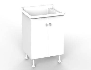 Bajo lavadero con mesada - BLR060 Blanco