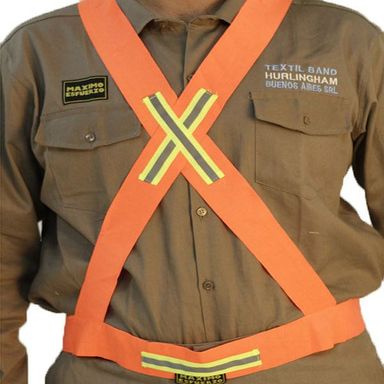 Bandolera Reflectiva Naranja TEXTIL BAND