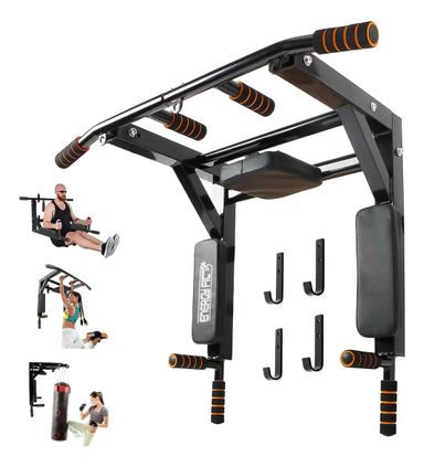 Barra Dominadas Desmontable Pared Multifuncional 300k Reforzada Triple Energy Fit