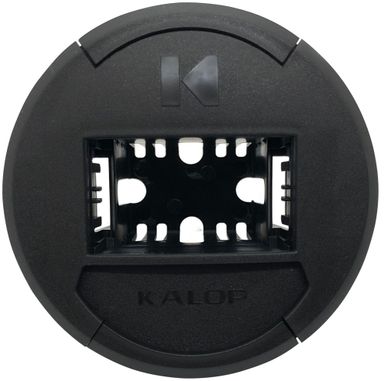 Bastidor Redondo 1 Módulo Negro 60 Mm Kalop