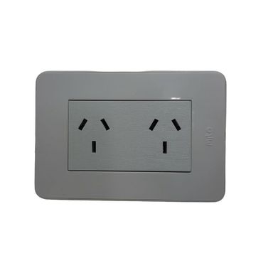 BASTIDOR JELUZ MITO COMPLETO TOMA DOBLE PUENTEADO BL/BL