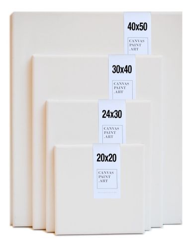 Bastidores Cuadros X 4 Lienzo Pintar 20x20 24x30 30x40 40x50
