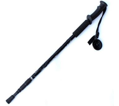 Bastón de trekking Foxhunter JC259 senderismo 60cm 135cm antishock color negro