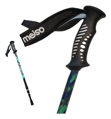 Bastón Trekking Meiso EBTI-EDS9 Telescópico Carbono Aluminio Premium Color Camuflado