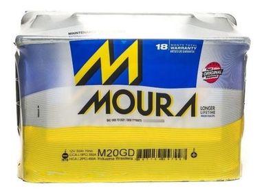 BATERIA PARA AUTO MOURA M20GD 12X65 (50AH) Negro