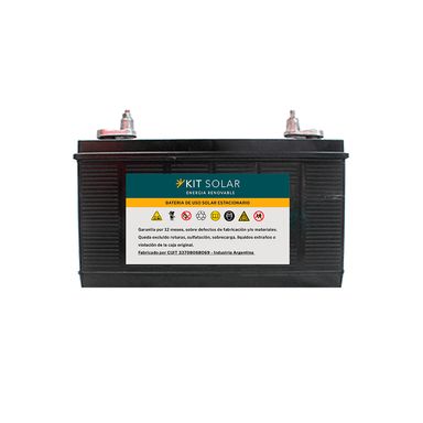Batería Solar 12V 110Ah (Ciclo Profundo) - Plomo Ácido