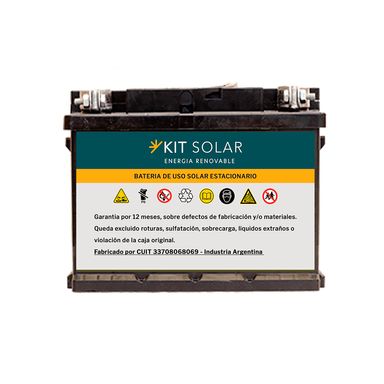 Batería Solar 65 Ah - Plomo Ácido