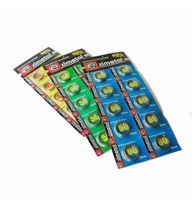 Blister alambre de estaño x10  al 40% Eximetal
