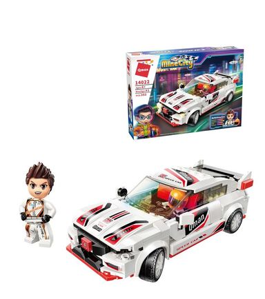 BLOCKS SPEEDM CAR QMAN 302 Pzas. Abedul