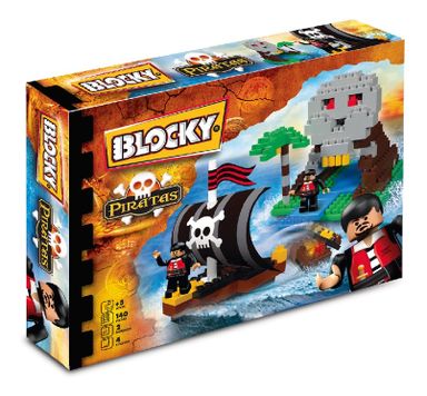 Blocky Isla Pirata - 140 Piezas - Bloques Para Armar Rasti