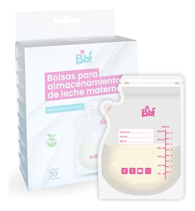 Bolsas Para Almacenar Leche Materna 250 Ml X 30 Bbf
