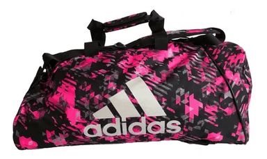 BOLSO MOCHILA DE ENTRENAMIENTO ADIDAS 40 LITROS ROSA Y NEGRO CAMUFLADO