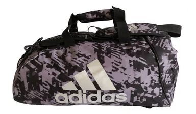 BOLSO MOCHILA DE ENTRENAMIENTO ADIDAS 50 LITROS BLANCO Y NEGRO CAMUFLADO